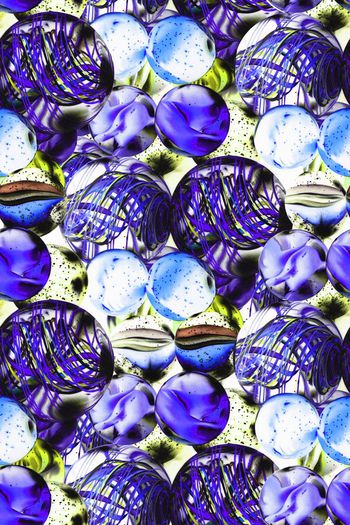 573159-炫彩空间几何图形色彩艺术分形艺术女