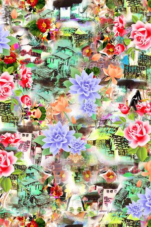 创意抽象印花华亿平台图片