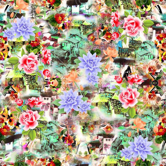 创意抽象印花华亿平台图片