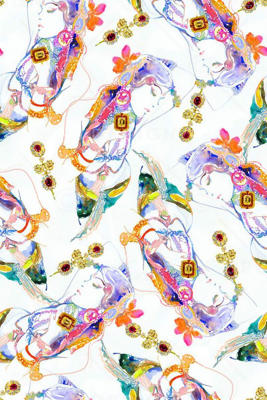 时尚潮流印花华亿平台图片