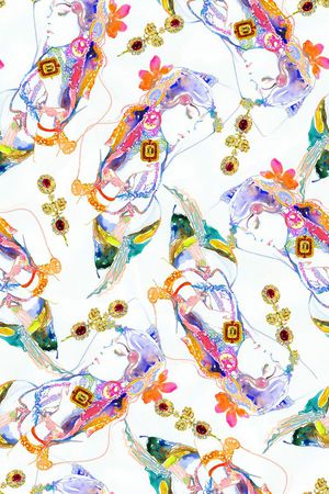 时尚潮流印花华亿平台图片