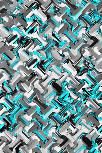 573424-几何图形机械科技未来