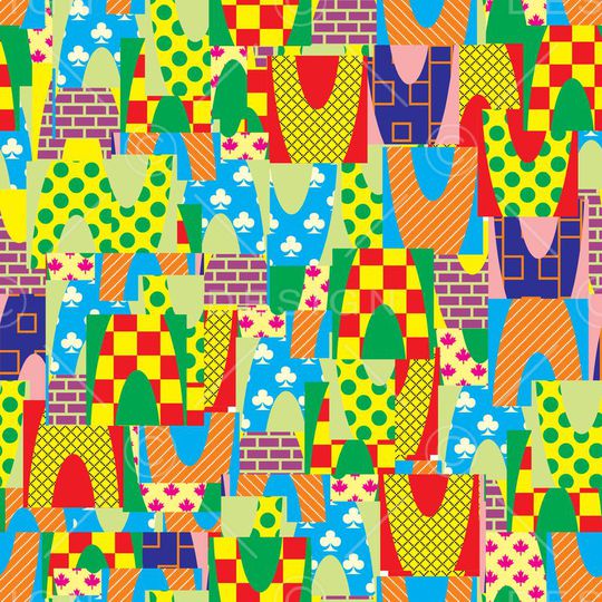 抽象印花华亿平台图片