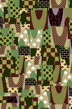 抽象印花华亿平台图片