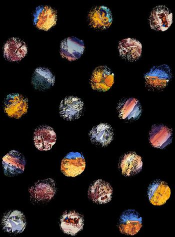 573587-几何圆形印花布匹