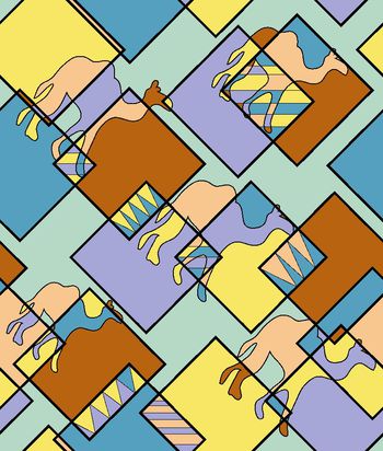 几何印花华亿平台图片