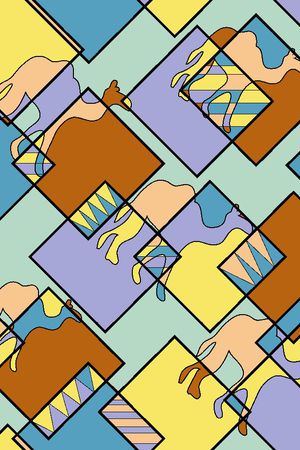 几何印花华亿平台图片