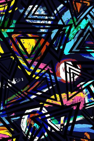 抽象印花华亿平台图片