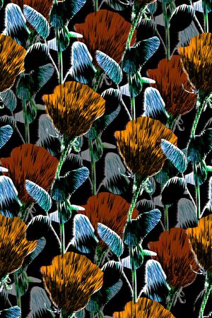 版画风格印花华亿平台图片