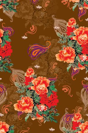 复古印花华亿平台图片