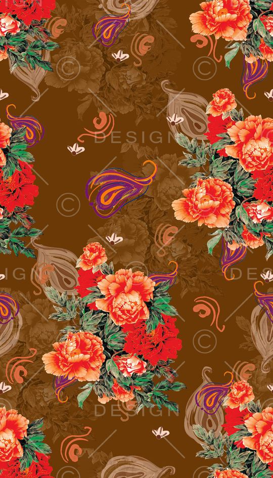 复古印花华亿平台图片