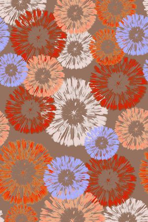 圆圈与波点印花华亿平台图片