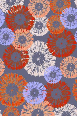 圆圈与波点印花华亿平台图片