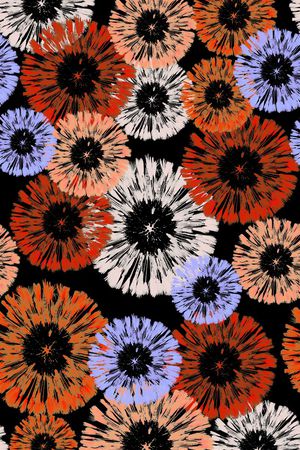 圆圈与波点印花华亿平台图片