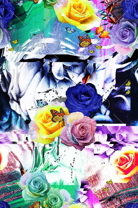 抽象印花华亿平台图片