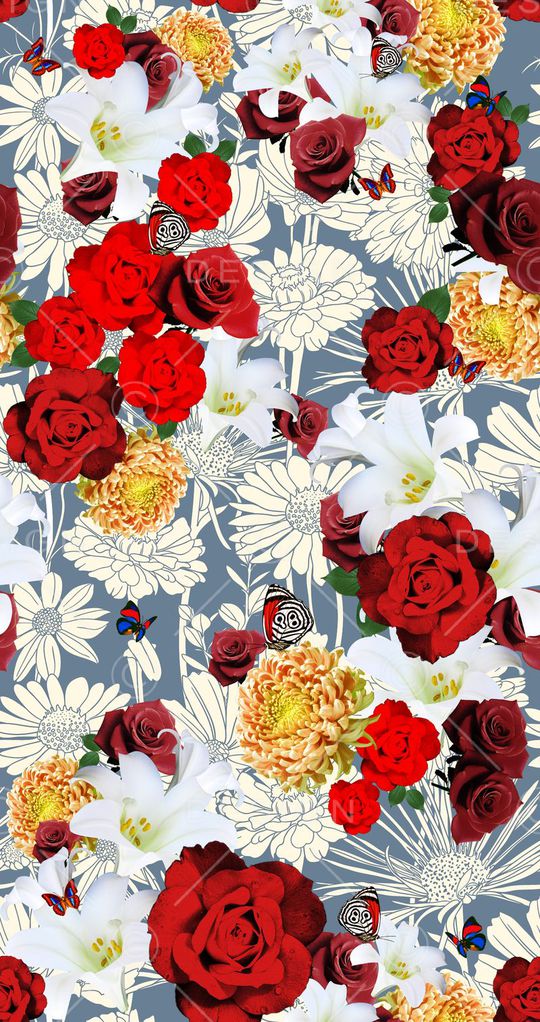 复古印花华亿平台图片