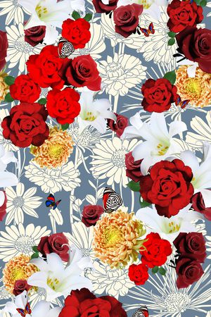 复古印花华亿平台图片