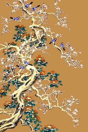 时尚 中国风印花华亿平台图片