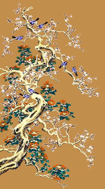 574131-时尚 中国风 花鸟 工笔画 数码 