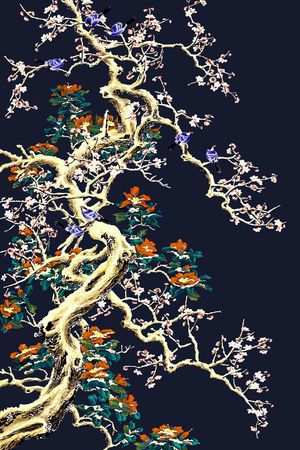 时尚 中国风印花华亿平台图片