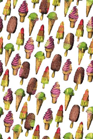 手绘印花华亿平台图片