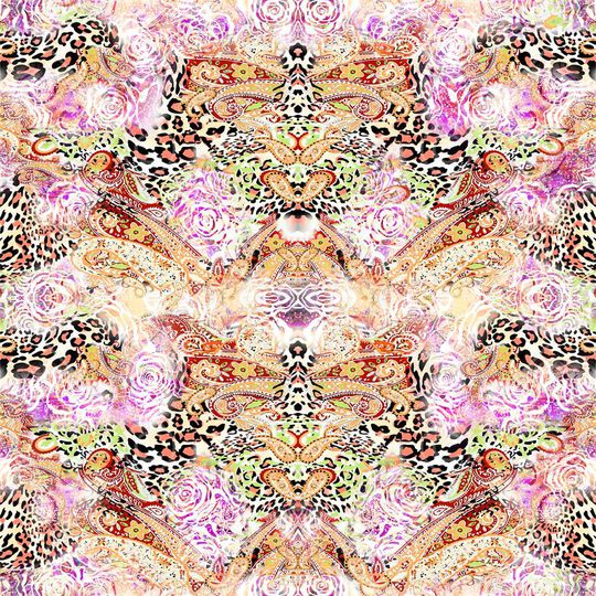 豹纹印花华亿平台图片