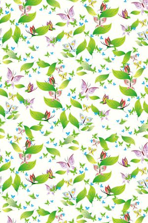 时尚小清新花妖印花华亿平台图片