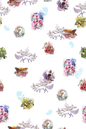 手绘印花华亿平台图片