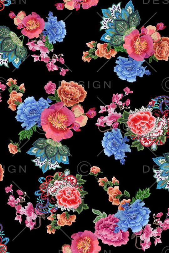 绣花印花华亿平台图片