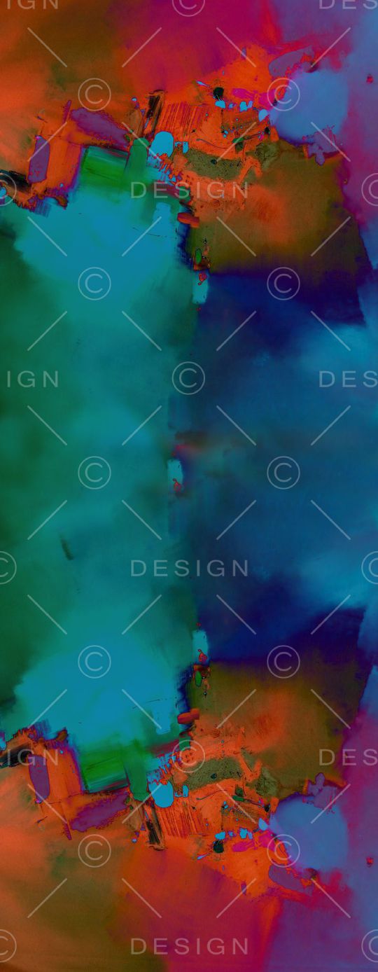 抽象 印花 数码 油画 肌理 风格印花华亿平台图片