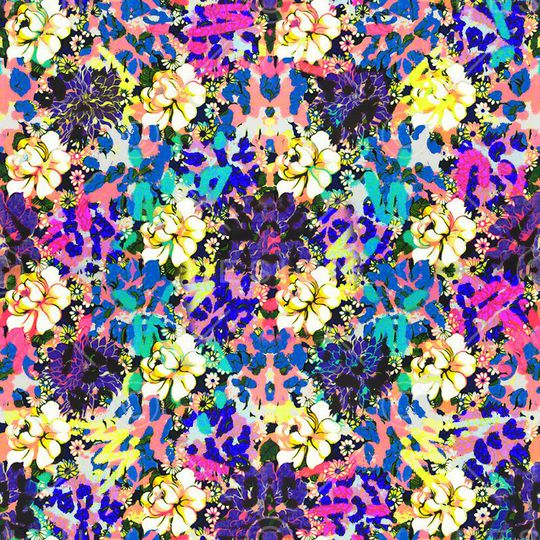 抽象水彩印花华亿平台图片