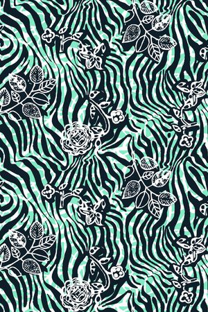 田园清新风格印花华亿平台图片