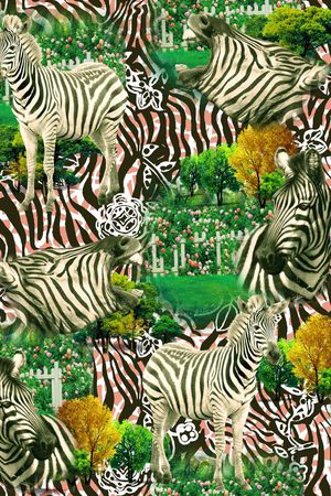 田园清新风格印花华亿平台图片