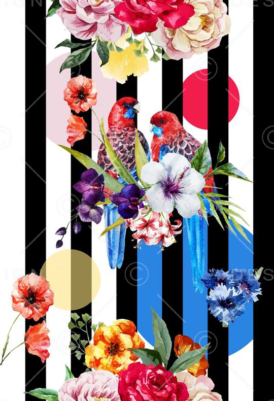 夏季服饰热带印花华亿平台图片