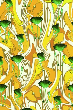 水彩风格印花华亿平台图片