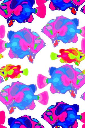 鱼儿自在飘印花华亿平台图片