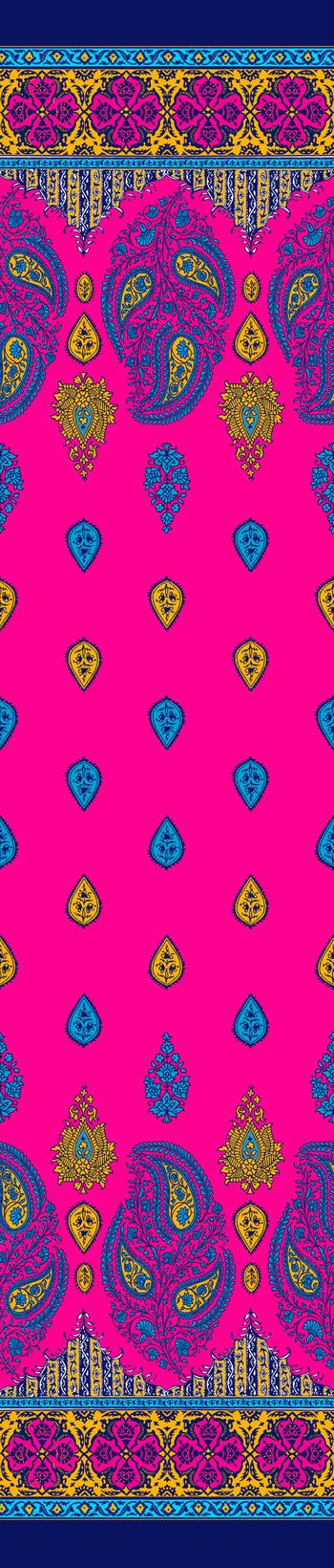 574905-中东双边定位裙边花设计