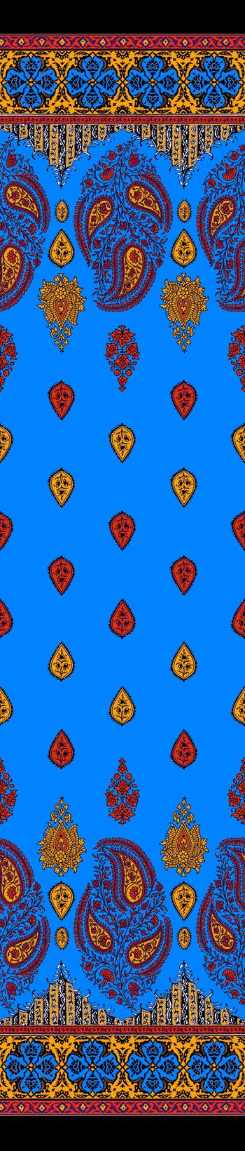 574906-中东双边定位裙边花设计