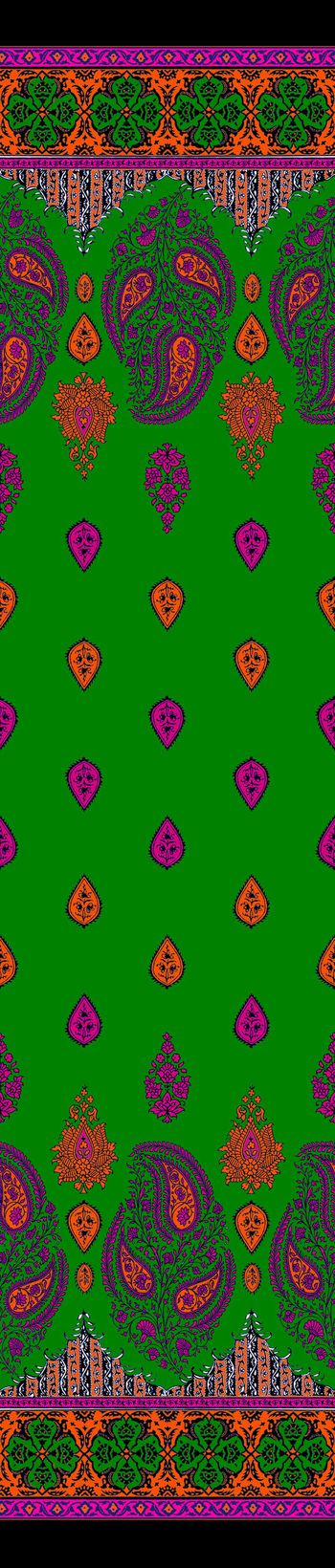 574909-中东双边定位裙边花设计