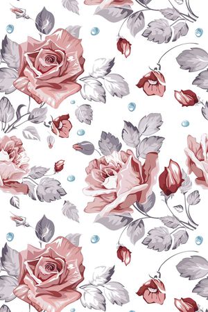 欧美大花卉印花华亿平台图片