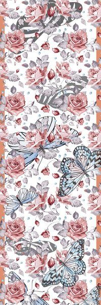 大花卉印花华亿平台图片