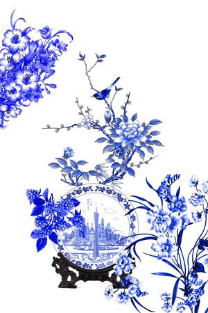 传统中国风印花华亿平台图片