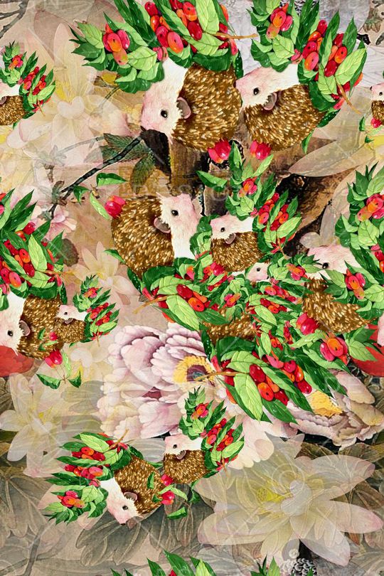 田园风印花华亿平台图片