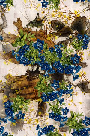 中国风印花华亿平台图片