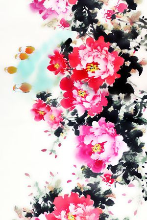 手绘印花华亿平台图片