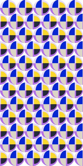 575154-春夏素雅时尚动感波点几何图案风格时