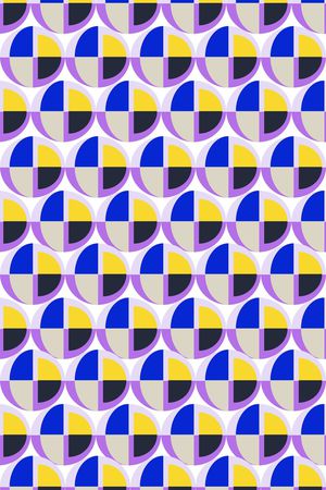 时尚几何风格印花华亿平台图片