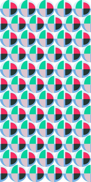 575156-春夏素雅时尚动感波点几何图案风格时