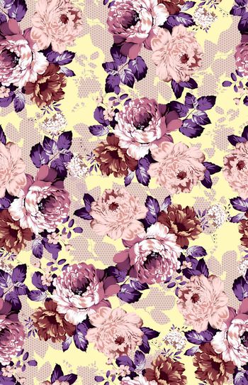 575289-线条玫瑰花民族风女装