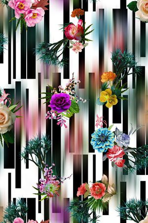 几何印花华亿平台图片